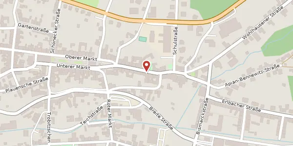 Karte der Umgebung von Straße des Friedens 20, 08258 Markneukirchen
