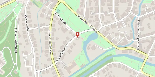 Karte der Umgebung von Espachstraße 1, 99094 Erfurt