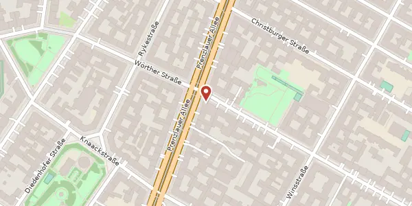Karte der Umgebung von Prenzlauer Allee 39, 10405 Berlin