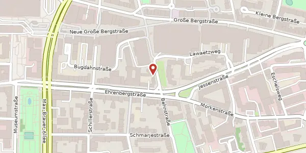 Karte der Umgebung von Altonaer Poststraße 5, 22767 Hamburg