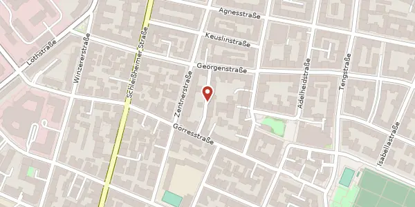 Karte der Umgebung von Schwarzmannstr. 6, 80798 München