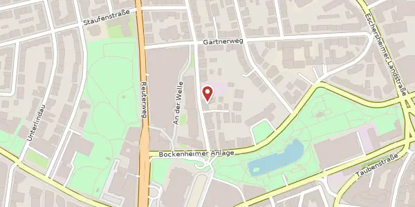 Karte der Umgebung von Leerbachstr. 14, 60322 Frankfurt