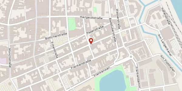 Karte der Umgebung von Langenstraße 24a, 18439 Stralsund