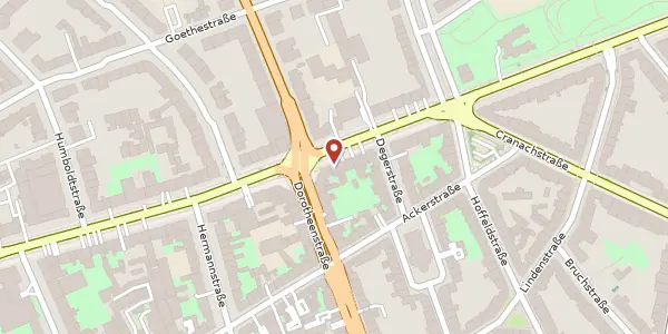 Karte der Umgebung von Grafenberger Allee 145, 40237 Düsseldorf