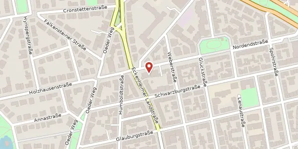 Karte der Umgebung von Nordenstr. 65, 60318 Frankfurt