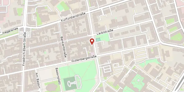 Karte der Umgebung von Hebbelstraße 54, 14467 Potsdam