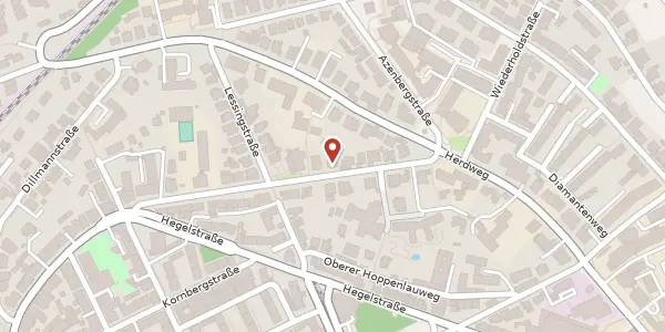 Karte der Umgebung von Hölderlinstraße 10, 70174 Stuttgart