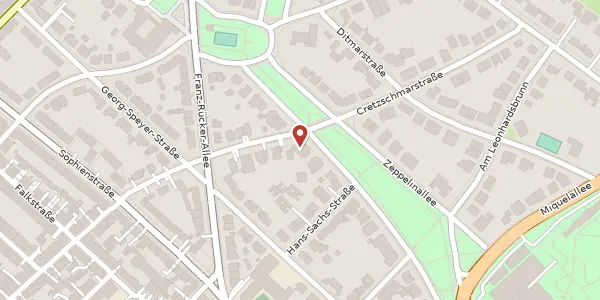 Karte der Umgebung von Zeppelinallee 79, 60487 Frankfurt