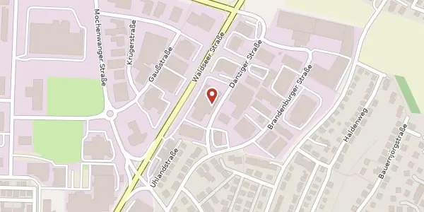 Karte der Umgebung von Danziger Straße 3, 88250 Weingarten