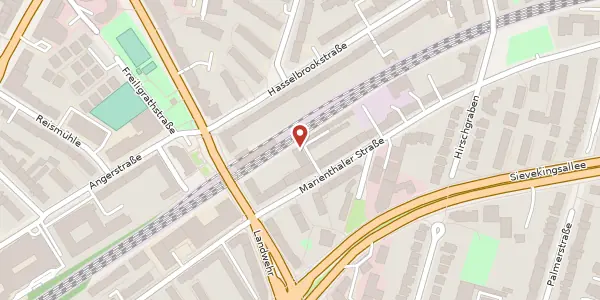 Karte der Umgebung von Marienthaler Str. 11 B, 20535 Hamburg
