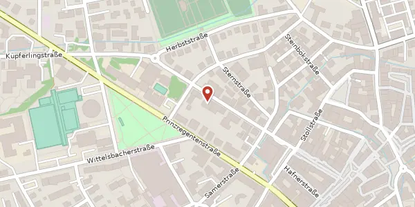 Karte der Umgebung von Heilig-Geist-Str. 25, 83022 Rosenheim