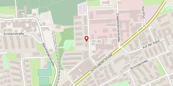 Karte der Umgebung von Lehmfeldstraße 9, 70374 Stuttgart