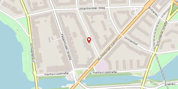 Karte der Umgebung von Erlenkamp 7, 22087 Hamburg