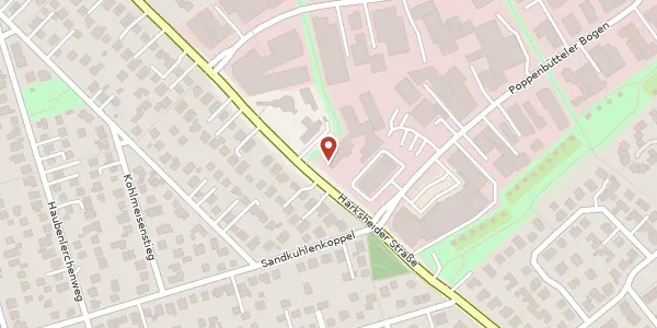 Karte der Umgebung von Harksheider Straße 102A, 22399 Hamburg