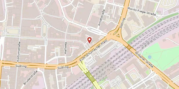 Karte der Umgebung von Kurt-Schumacher-Platz 8, 44787 Bochum