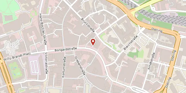 Karte der Umgebung von Bongardstr. 25, 44787 Bochum