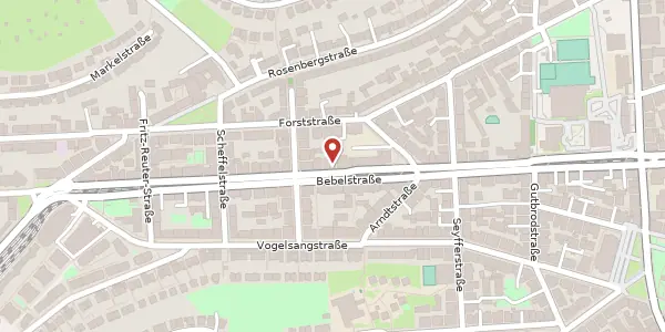 Karte der Umgebung von Bebelstraße 54 A, 70193 Stuttgart