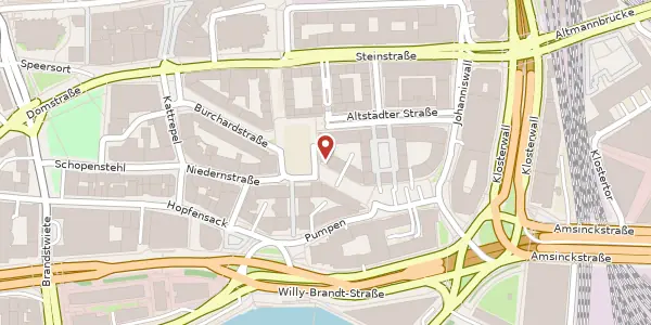 Karte der Umgebung von Burchardstraße 14, 20095 Hamburg