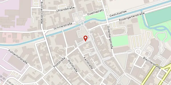 Karte der Umgebung von Poststraße 1, 66482 Zweibrücken