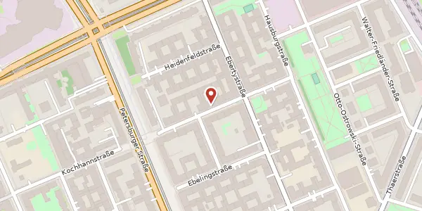 Karte der Umgebung von Kochhannstraße 27, 10249 Berlin