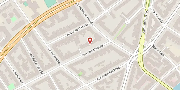 Karte der Umgebung von Abendrothsweg 24, 20251 Hamburg