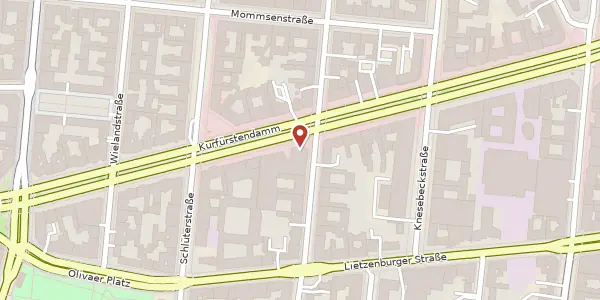 Karte der Umgebung von Kurfürstendamm 196, 10707 Berlin