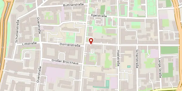 Karte der Umgebung von Kreuzstraße 2 a, 04103 Leipzig