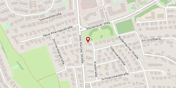 Karte der Umgebung von Riedstraße 24, 55129 Mainz
