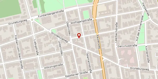 Karte der Umgebung von Böhmerstr. 63, 60322 Frankfurt