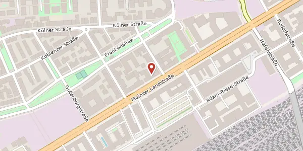 Karte der Umgebung von Mainzer Landstr. 160, 60327 Frankfurt