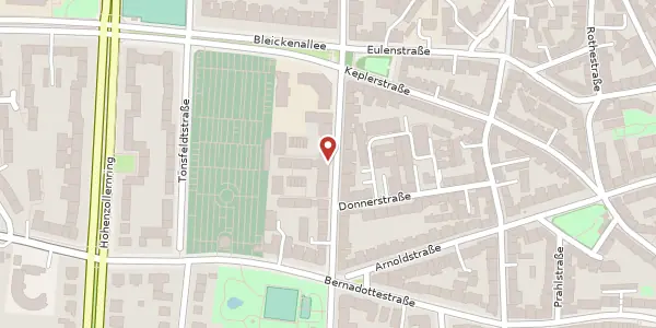 Karte der Umgebung von Fischers Allee 57, 22763 Hamburg