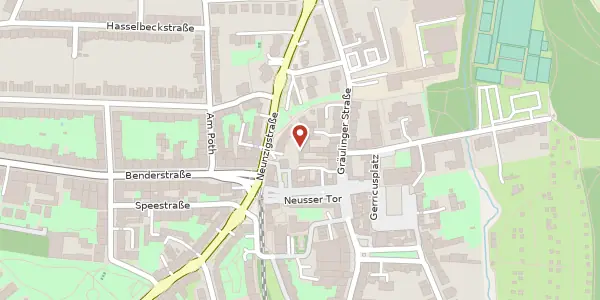 Karte der Umgebung von Gräulinger Str. 18G, 40625 Düsseldorf