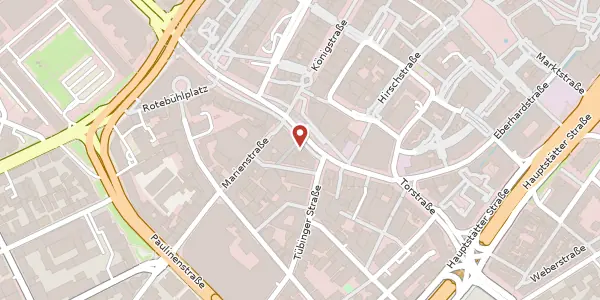 Karte der Umgebung von Königstraße 82, 70173 Stuttgart