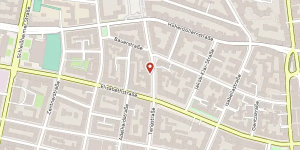 Karte der Umgebung von Tengstr. 33, 80796 München
