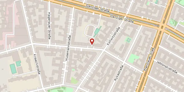 Karte der Umgebung von Sredzkistraße 47, 10435 Berlin