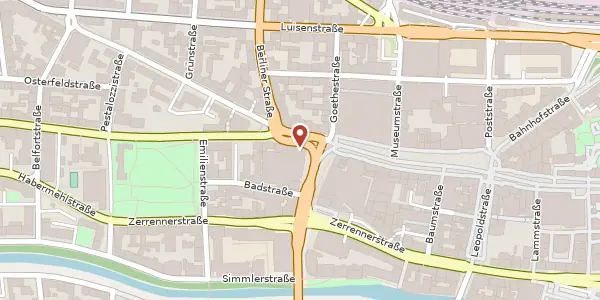 Karte der Umgebung von Westliche-Karl-Friedrich-Straße 55, 75172 Pforzheim