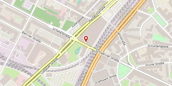 Karte der Umgebung von Schweriner Straße 56 / 1, 01067 Dresden