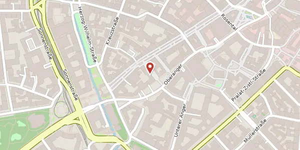 Karte der Umgebung von Oberanger 34-36, 80331 München