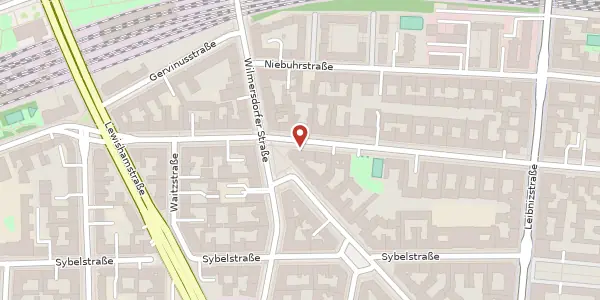 Karte der Umgebung von Mommsenstraße 45, 10629 Berlin