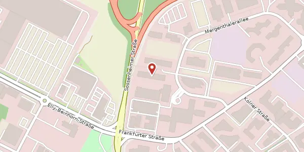 Karte der Umgebung von Mergenthaler Allee 15-21, 65760 Eschborn
