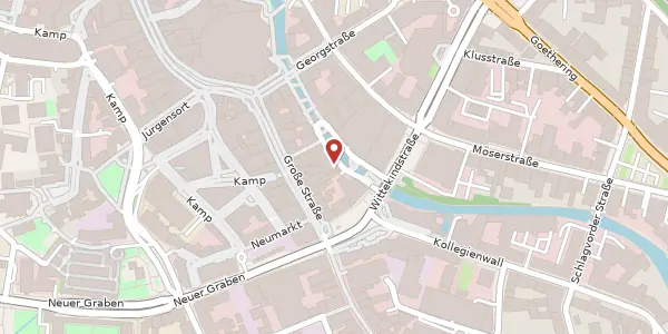 Karte der Umgebung von Öwer de Hase 7/8, 49074 Osnabrück