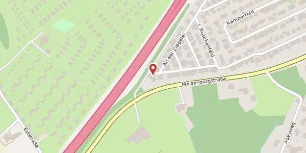 Karte der Umgebung von Ligusterweg 65, 45133 Essen