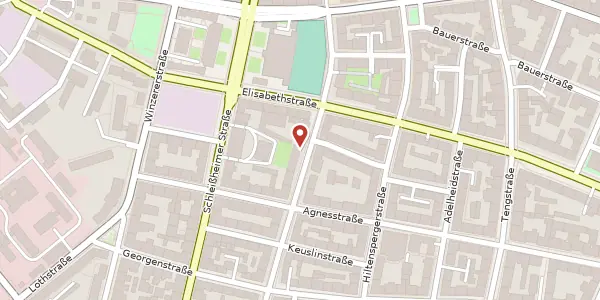 Karte der Umgebung von Zentnerstr. 37, 80798 München