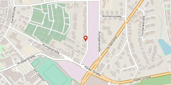 Karte der Umgebung von Brehmstr. 10, 42897 Remscheid