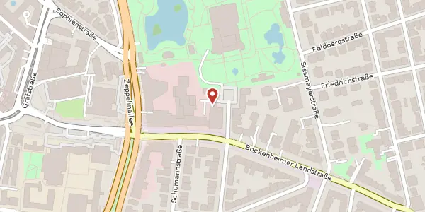 Karte der Umgebung von Palmengartenstr. 5-9, 60325 Frankfurt