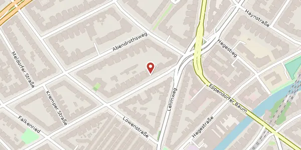 Karte der Umgebung von Eppendorfer Weg 277, 20251 Hamburg