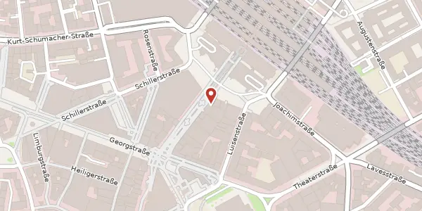 Karte der Umgebung von Bahnhofstraße 8, 30159 Hannover