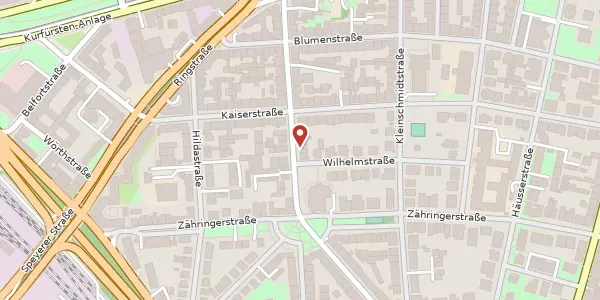 Karte der Umgebung von Römerstr. 39, 69115 Heidelberg