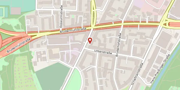 Karte der Umgebung von Thalkirchner Str. 145, 81371 München