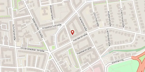 Karte der Umgebung von Herderstr. 9, 39108 Magdeburg